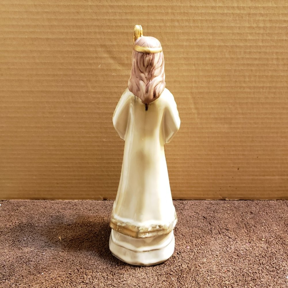 Ceramic Native American Indian Thanksgiving Figurine Statue - Picture 4 of 6